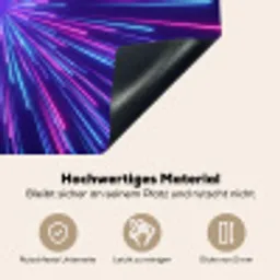 Dynamisch - Ruimte - Kleurrijk Inductie beschemer met haakjes klein -ky-onderkant-de
