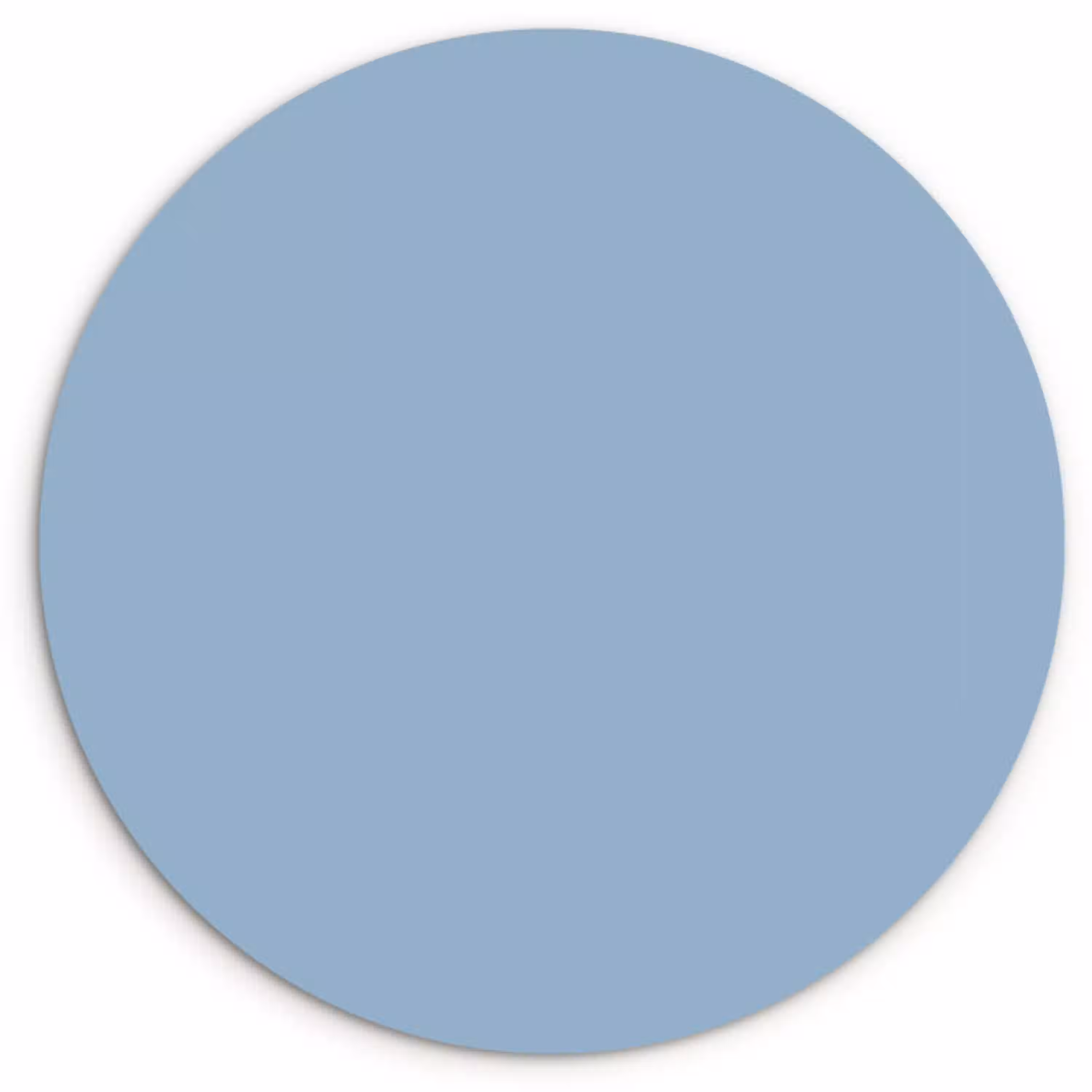 Dusty - Denim - Blauw Wandcirkel kunststof plaat 5mm dik klein 188 -3d