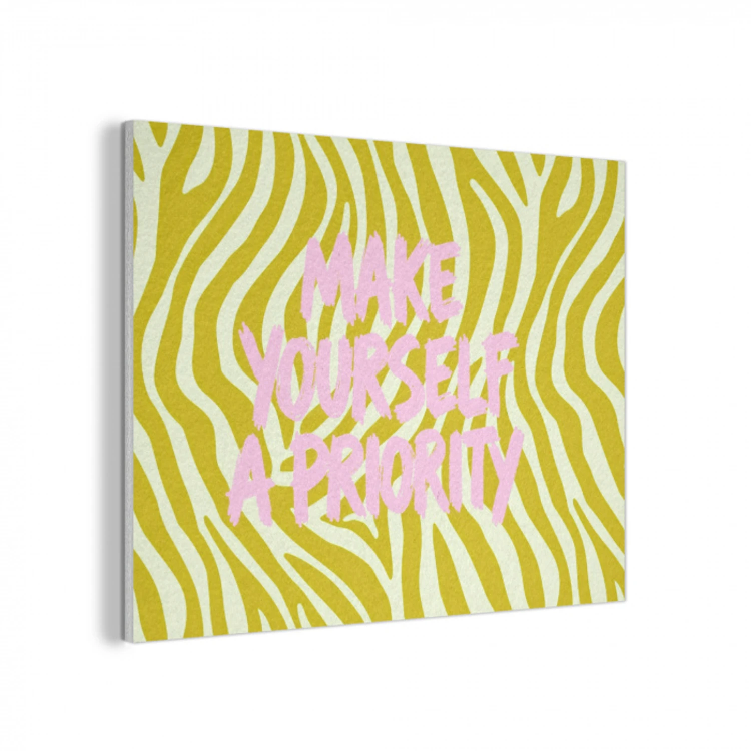 Zebraprint - Priority - Roze PET vilt klein -3d