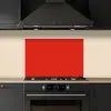 Rood - Kleur - Effen keuken achterwand spatscherm klein 900 -sfeer1