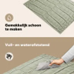 Krokodillenleer - Schubben - Groen Inductie beschemer met haakjes klein -ky-schoon-nl