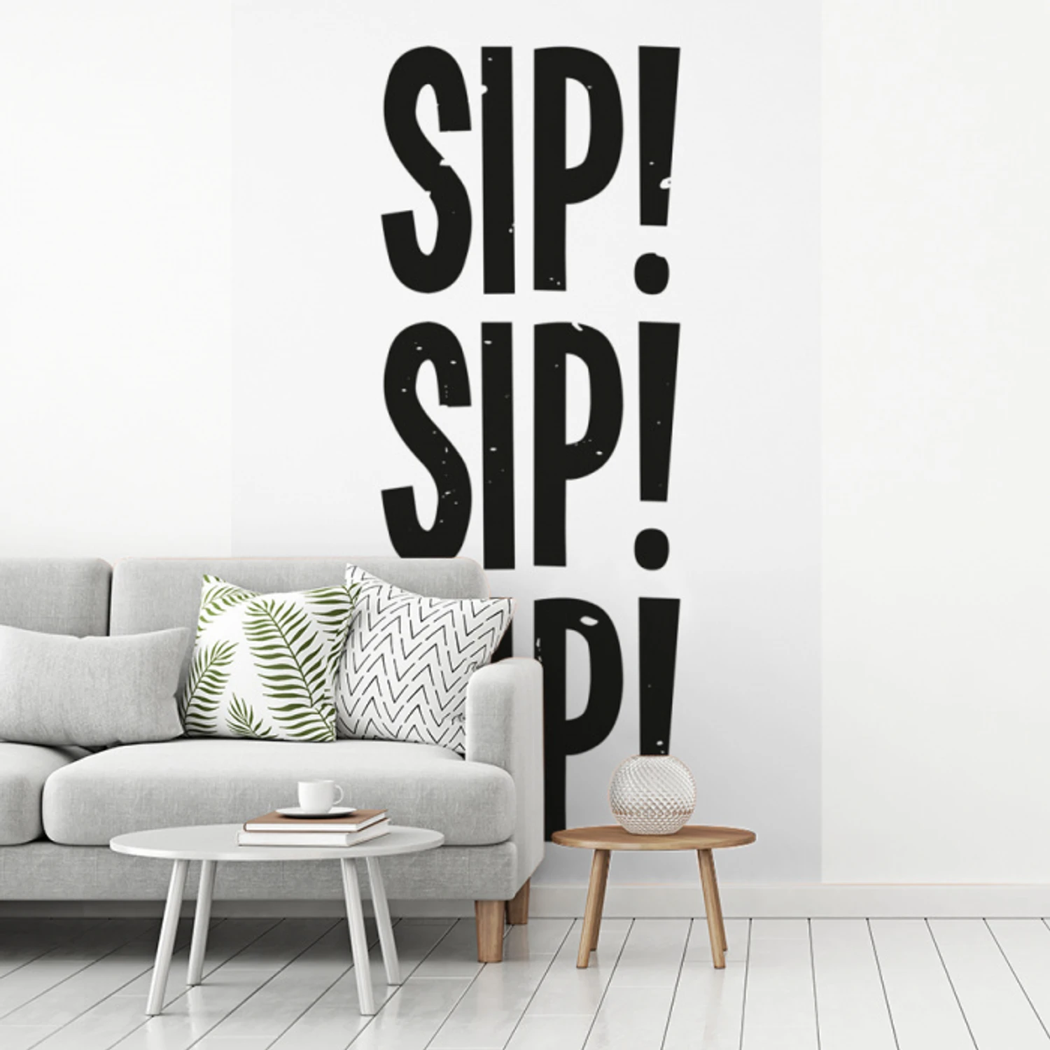 Vintage - Japandi - Decoratie - Black fotobehang vinyl groot -woonkamer