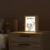 Olifant - Dier - Pastel kleuren Light Box met kabel (Kinderlampje) klein -sfeer1_kind