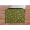 Landelijk - Bloemen -  Groen laptophoes neopreen klein 279 -tafel
