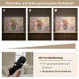 Hamster - Bloemen - Roze - Oranje Light Box met batterij (Wandlamp kind) middel -USP_dimbaarDE