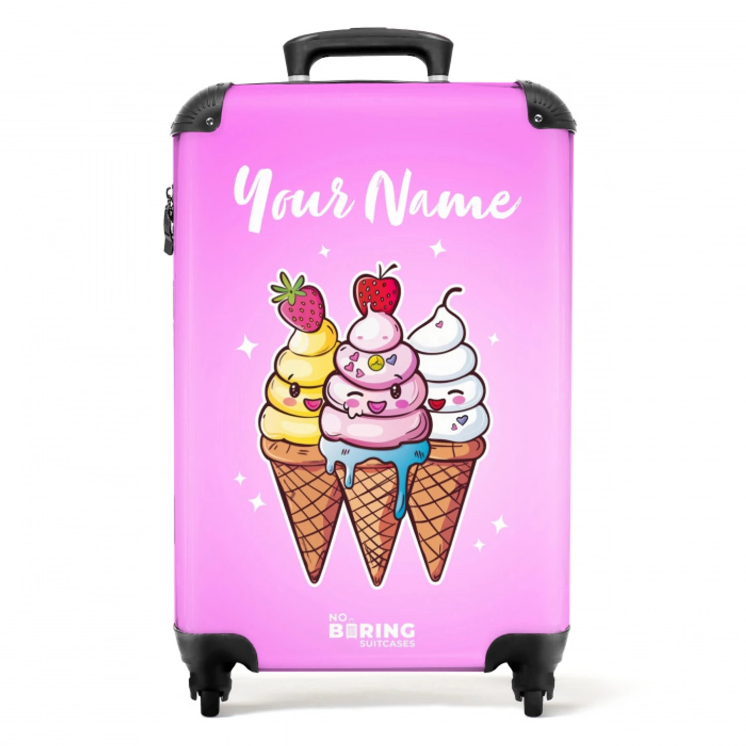 Smeltende swirls NBS - Handbagage koffer - Kinderen Unisex middel -productfoto_recht
