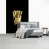 Friet - Goud - Chrome - Eten fotobehang vinyl groot -slaapkamer