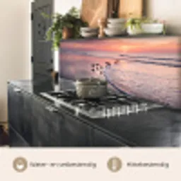 Meeuwen - Strand - Zee - Roze keuken achterwand 2 middel -usp_NL