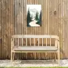 Pad - Bomen - Bos - Illustratie Tuinposter op houten frame 2 cm dik klein -sfeer4