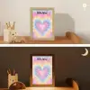 Hartvorm - Tie Dye - Pastelkleuren Light Box met kabel (Kinderlampje) klein -sfeer3_kind