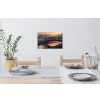 Brug - Mist - Bomen - Water Muursticker klein -eettafel