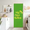 Mij niet bellen - Telefoon - Groen deurposter klein -sfeer5