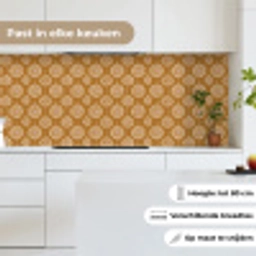 Bloemen - Modern - Oker keuken achterwand 2 middel 871 -sfeer4_NL