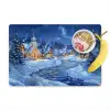Winteravond - Kerstdorp - Donker Placemat vinyl groot -zzzproduct_Kitchenyeah-website