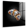 Croissant - Bloemenpatroon - Delftsblauw plexiglas 5mm klein -zzzproduct_nieuw