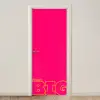 Minimalistisch - Roze - Dream big - Grafisch deurposter klein -3d_beige