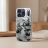 Hut - Grijs - Bergen - Mistig Telefoonhoesje iPhone 17 Pro klein -sfeer2
