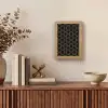 Verweven - Zeshoeken - Zwart - Goud Light Box met kabel (Tafellamp) klein 925 -sfeer2