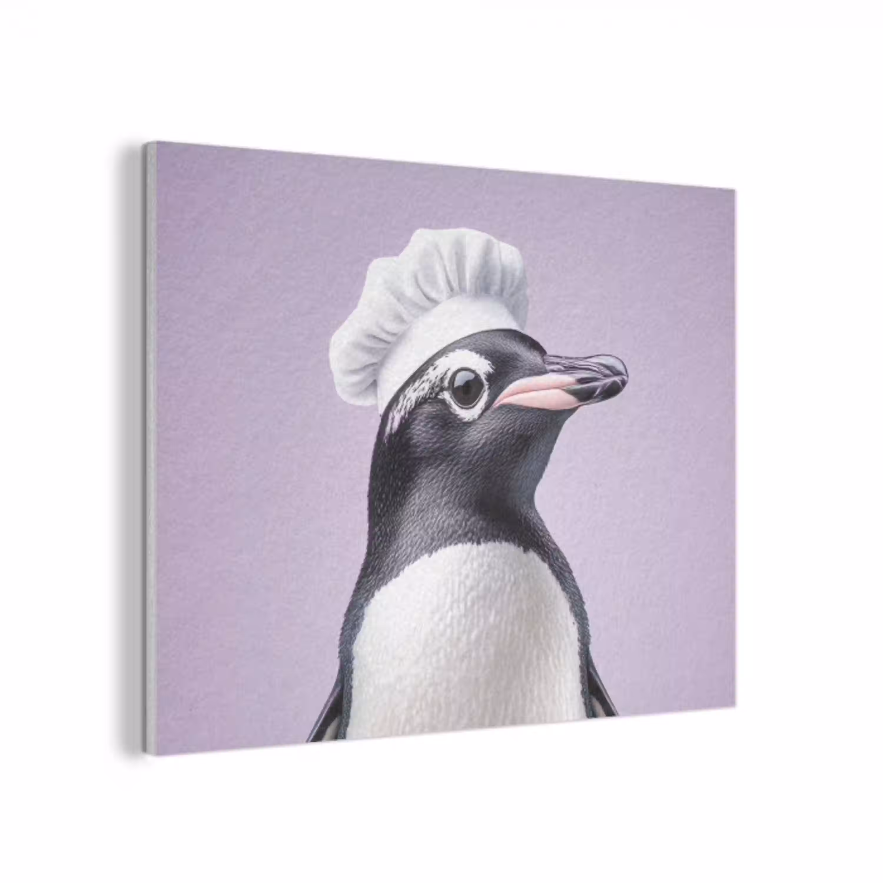 Pinguïn - Koksmuts - Lief - Paars PET vilt klein -3d