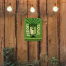 Grafisch - Art - Cocktail - Groen tuinposter los doek klein -sfeer1