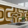 Retro - Design - Bruin keuken achterwand 2 middel 871 -3d_schuin