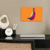 Felle kleuren - Banaan - popart poster papier klein -sfeer1