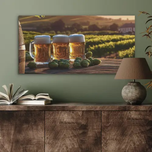 Bier - Hop - Landschap PET vilt middel -sfeer2