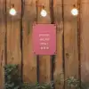 BBQ - Quote - Roze - Zomer tuinposter los doek klein -sfeer1