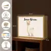 Lama - Dieren - Boerderij - Pastel Light Box met batterij (Wandlamp kind) middel -USP_websiteoverzichtNL