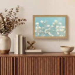 Stengels - Bloemen - Lucht - Wit Light Box met kabel (Tafellamp) klein -sfeer2
