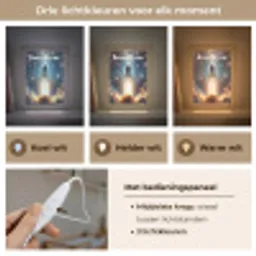 Ruimtevaart - Raket - Space - Sterren Light Box met kabel (Kinderlampje) klein -USP_lichtkleurNL