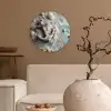 Anker - Hout - Schelpen - Zand Wandcirkel kunststof plaat 5mm dik klein -sfeer1