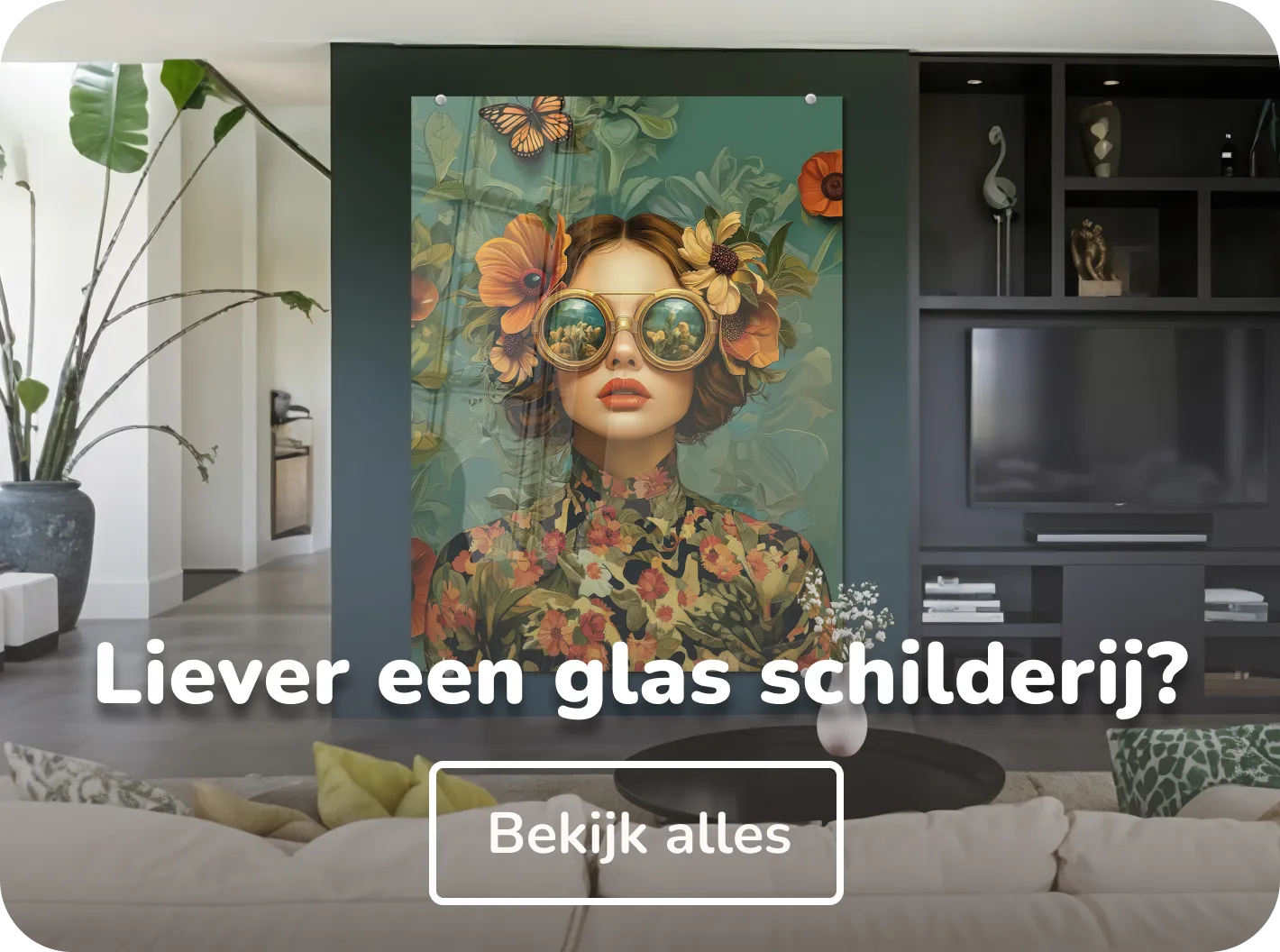 Glas schilderijen collecties