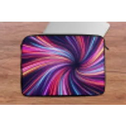 Abstract - Swirl - Futuristic - Neon laptophoes neopreen klein -tafel