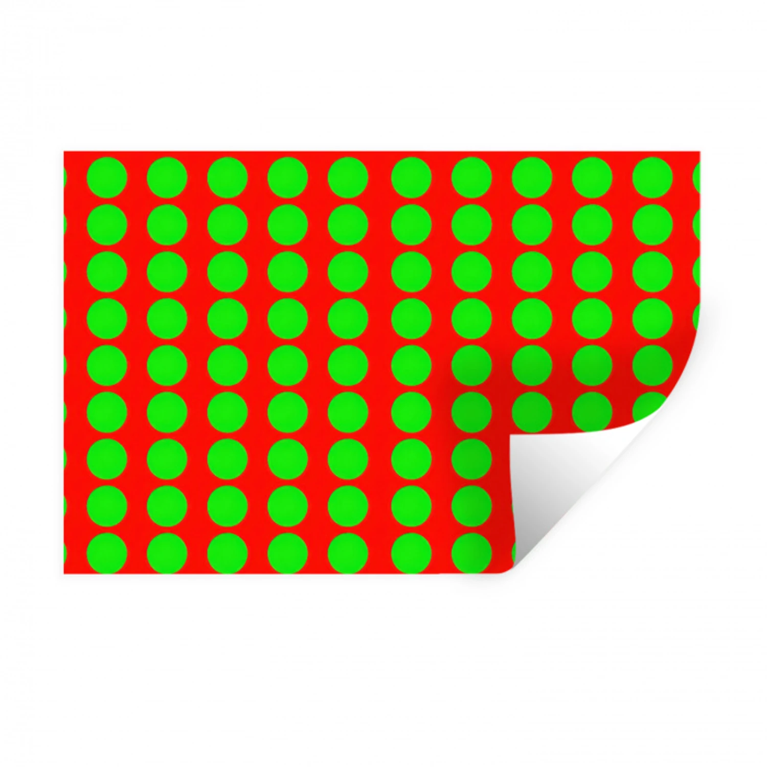 Stippen - Patroon - Groen Muursticker klein 286 -3d