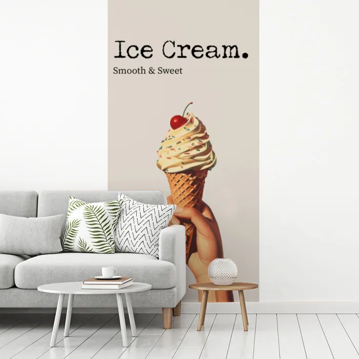 Ice cream - Softijs - Kleurrijk - Kers fotobehang vinyl groot -woonkamer