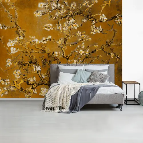 Amandelbloesem - Vincent van Gogh - Goud fotobehang vinyl groot -slaapkamer