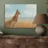 Vos - Gras - Wolken - Oranje PET vilt klein -sfeer2