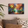 Landschap - Bos - Kleuren - Natuur canvas 2cm klein -sfeer1
