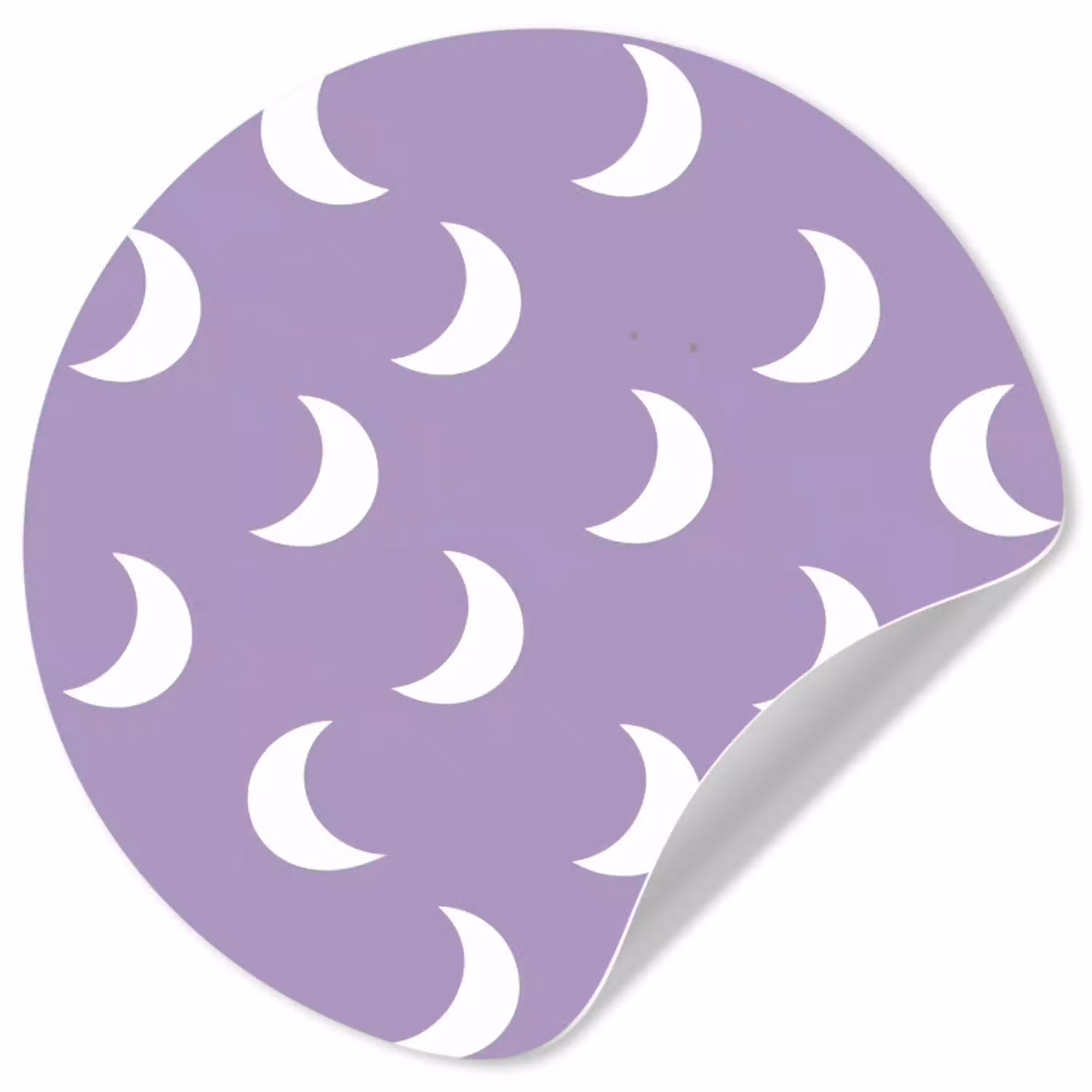 Manen - Patroon - Paars Wandcirkel behangsticker klein 186 -3d