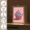 Cupcake - Kleurrijk - Edelstenen Light Box met kabel (Tafellamp) klein -USP_NL