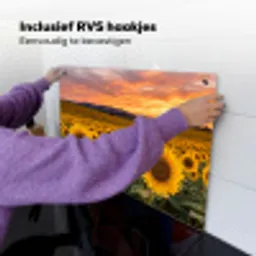 Zonnebloemen - Heuvellandschap - Geel Inductie beschemer met haakjes klein -ky-ophangen-nl