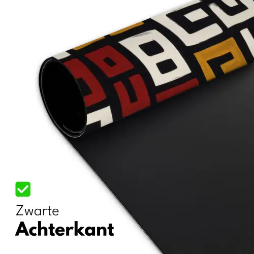 Abstract - Patroon - Rood Muismat XXL klein -sfeer2