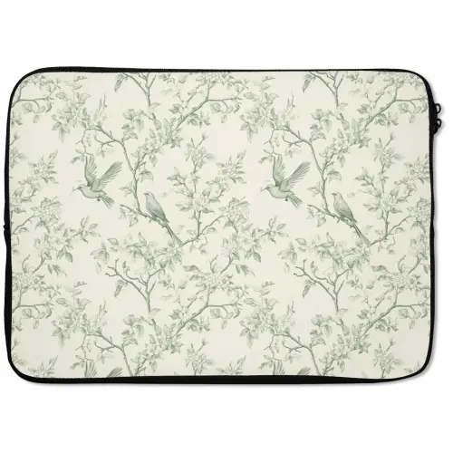 Klassiek - Vogels - Groen laptophoes neopreen klein 279 -zkaufland3dotto