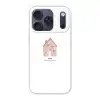 Huisje - Roze - Quote - Moeder Telefoonhoesje iPhone 17 Pro klein -3d