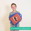 Grijze auto met roze vlammen Kinderrugzak - Blauw middel -sfeer1_NL