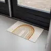 Minimalistisch - Boog - Lijnen - Beige Deurmat klein -sfeer2