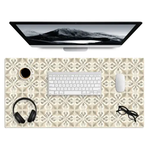 Tegel - Motief - Beige Muismat XXL klein 681 -3d