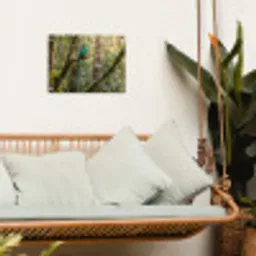 Quetzal - Jungle - Natuur - Groen tuinposter los doek klein -sfeer7