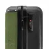 Lederen look apple groen NBS - Handbagage koffer - Kinderen Unisex middel -slot